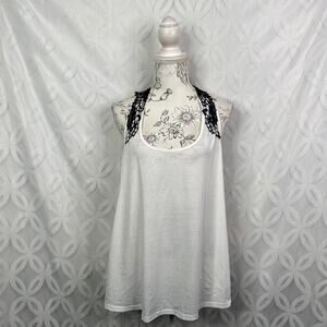 Zanzea Lace‎ Contrast Racerback Tank Top Size XXL NWT